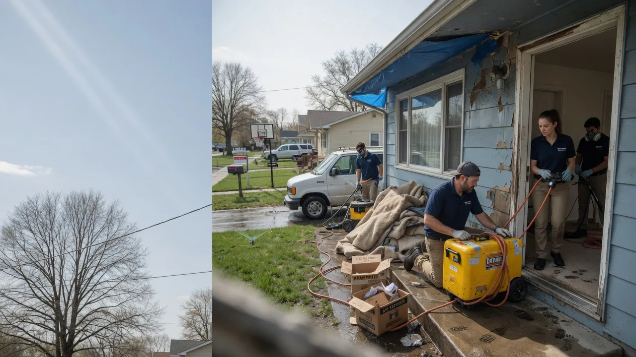 Basement Flood Cleanup in Wilson, KS near me